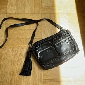MZ Wallace Leather Bedford Moto Crossbody